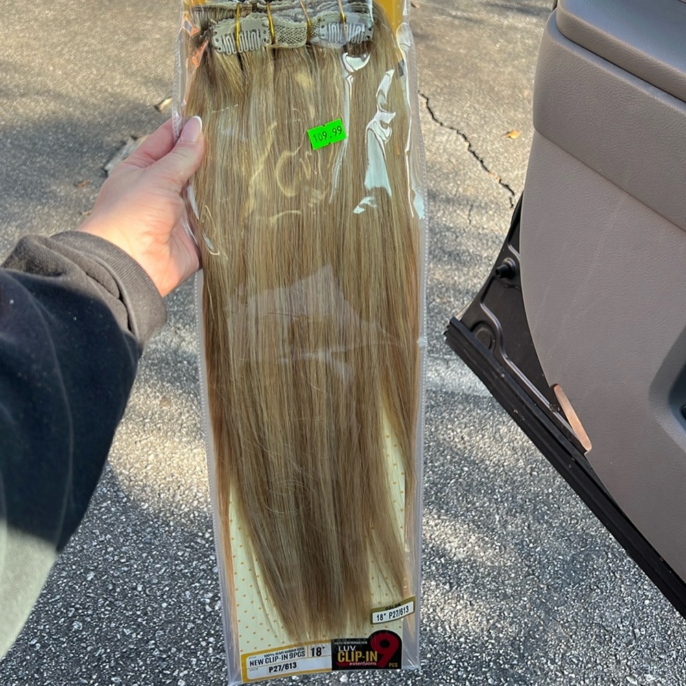 Remy hair extensions